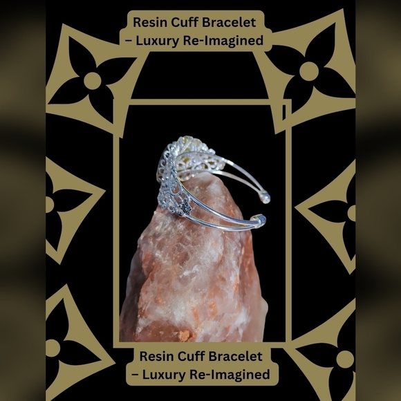 New Handmade Resin Cuff Bracelet β Luxury Re-Imagined - Picture 6 of 7